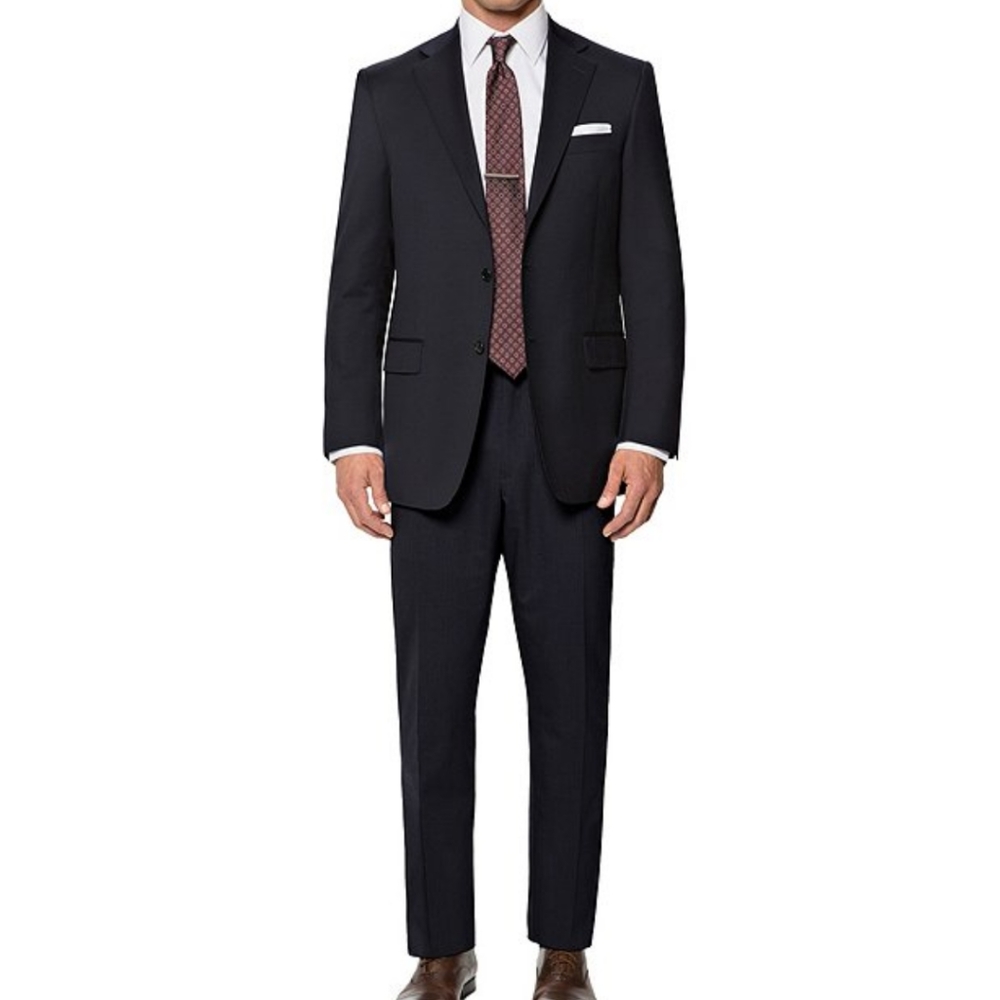 NWT Hart Schaffner Marx Solid Wool Suit